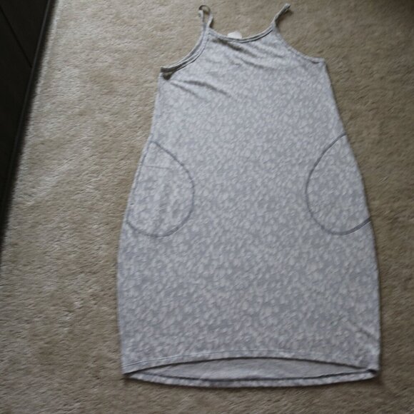 Freeloader Dresses & Skirts - Freeloader Light Gray Patterned Mini Dress
